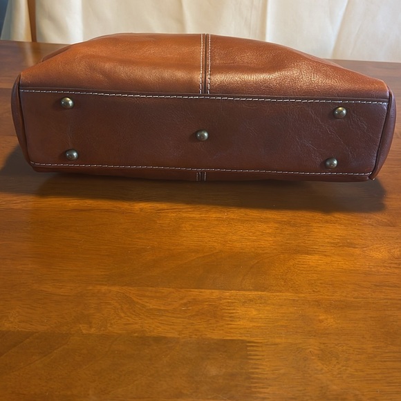 Patricia Nash Brown Leather Shoulder Bag Tote Purse Excellent condition Roomy - Picture 5 of 14